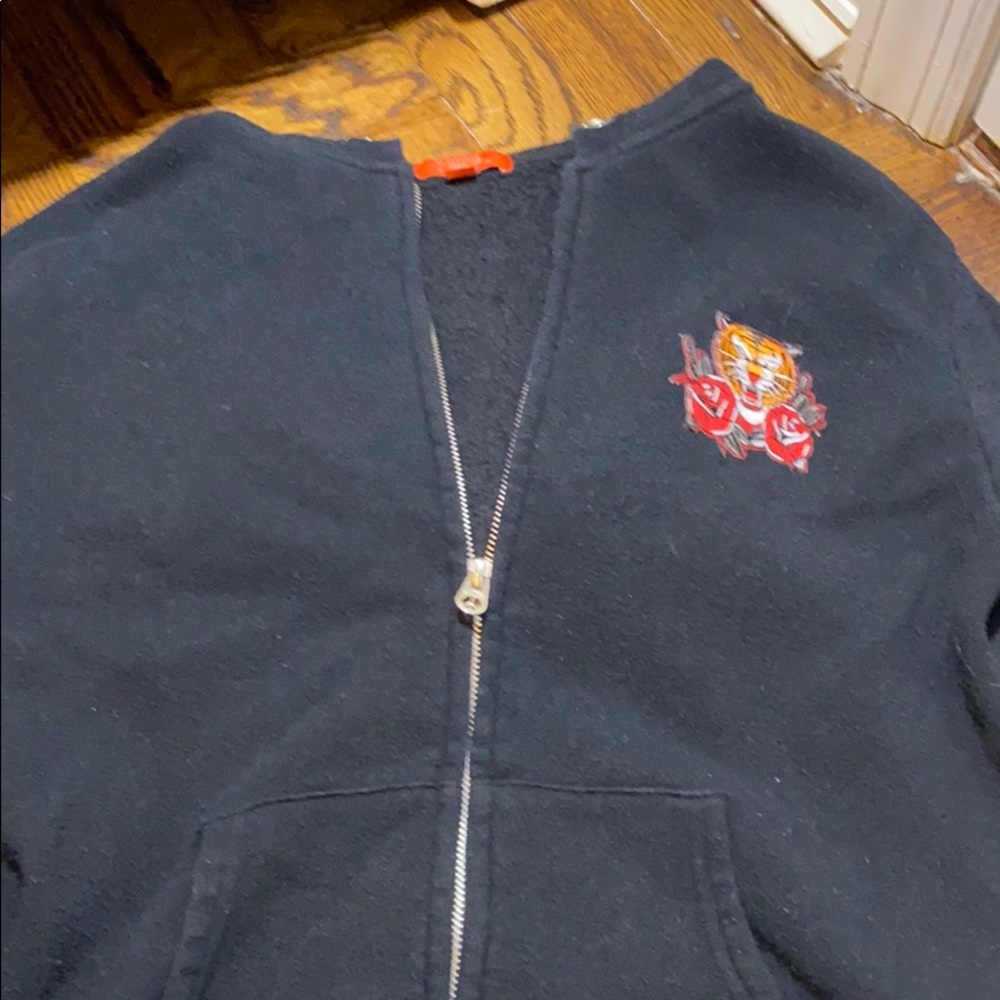 black and red tiger zip up (brand: butter)